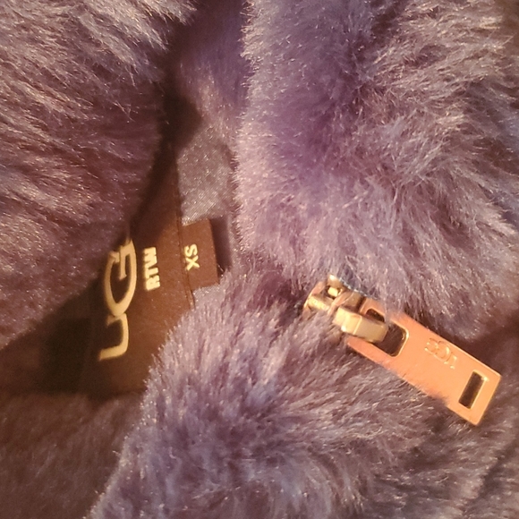 Nwt ugg mandy faux fur jacket deep teal - Picture 8 of 9